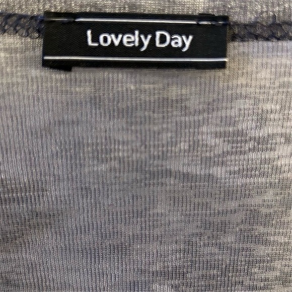 Lovely Day Women's Gray Tie Dye Long Kimono Cardigan and Sleeveless Dress Size L - Picture 9 of 15